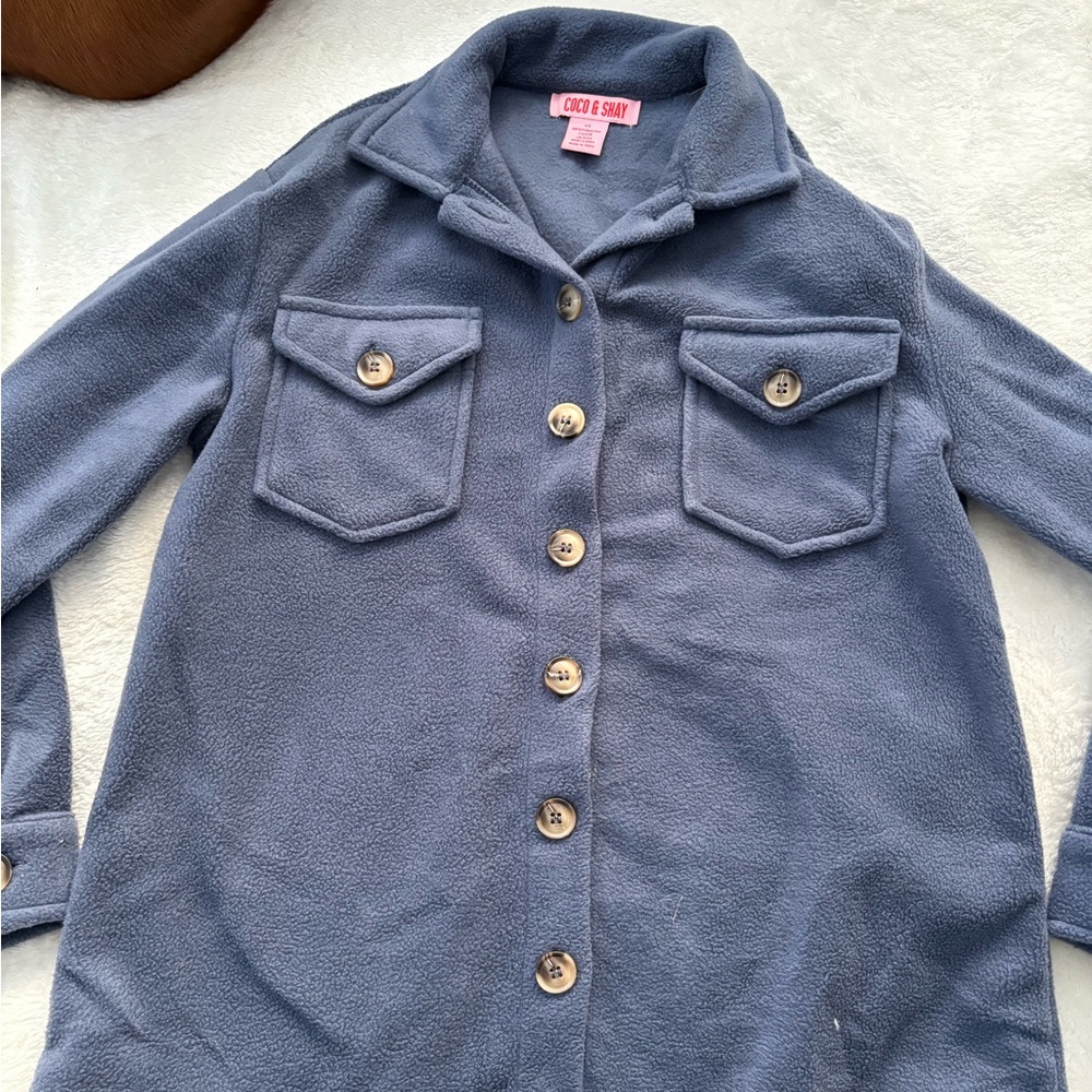 C&C California Soft Blue Fleece Jacket